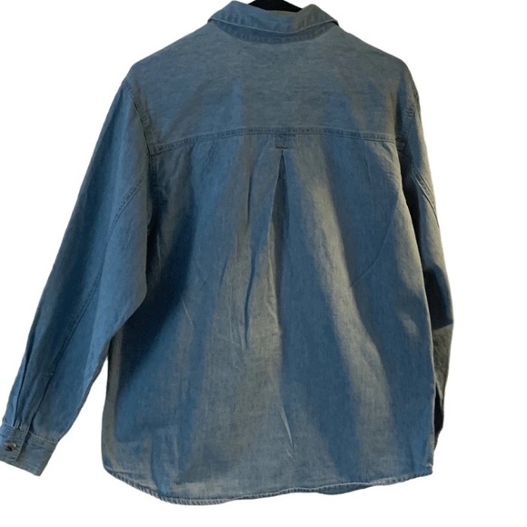 Pre Owned Women’s Kikomo Button Up Shirt SZ Sm Classic Casual Style - Picture 2 of 9